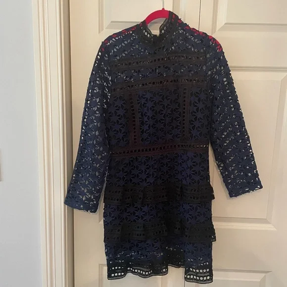 Few Moda | Dresses | Lace Navy And Black Dress | Poshmark Few Moda | Dresses | Lace Navy And Black Dress | Poshmark